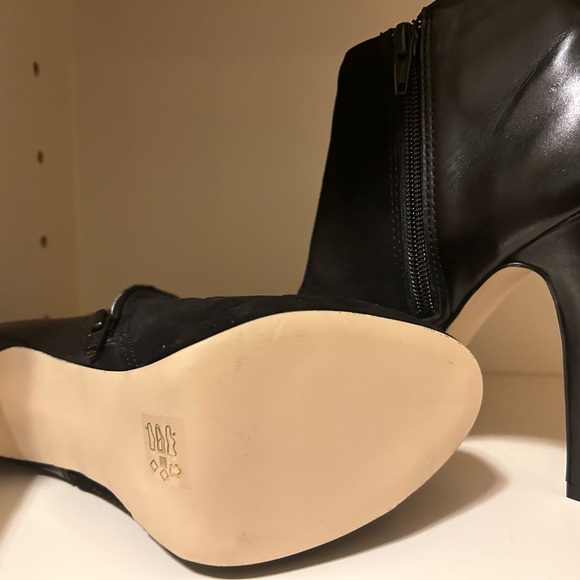 Black Suede/Leather Boots - Picture 9 of 9